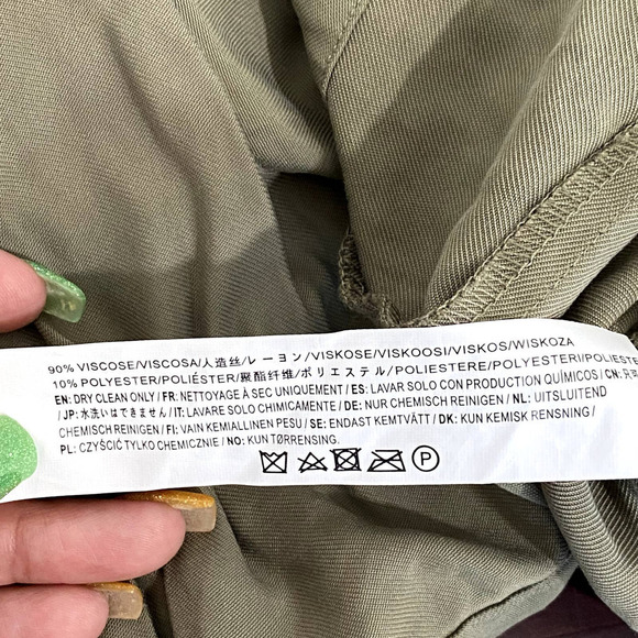 J.OA. Womens Open Back Lace Up Top with Short Puff Sleeves - Picture 6 of 7